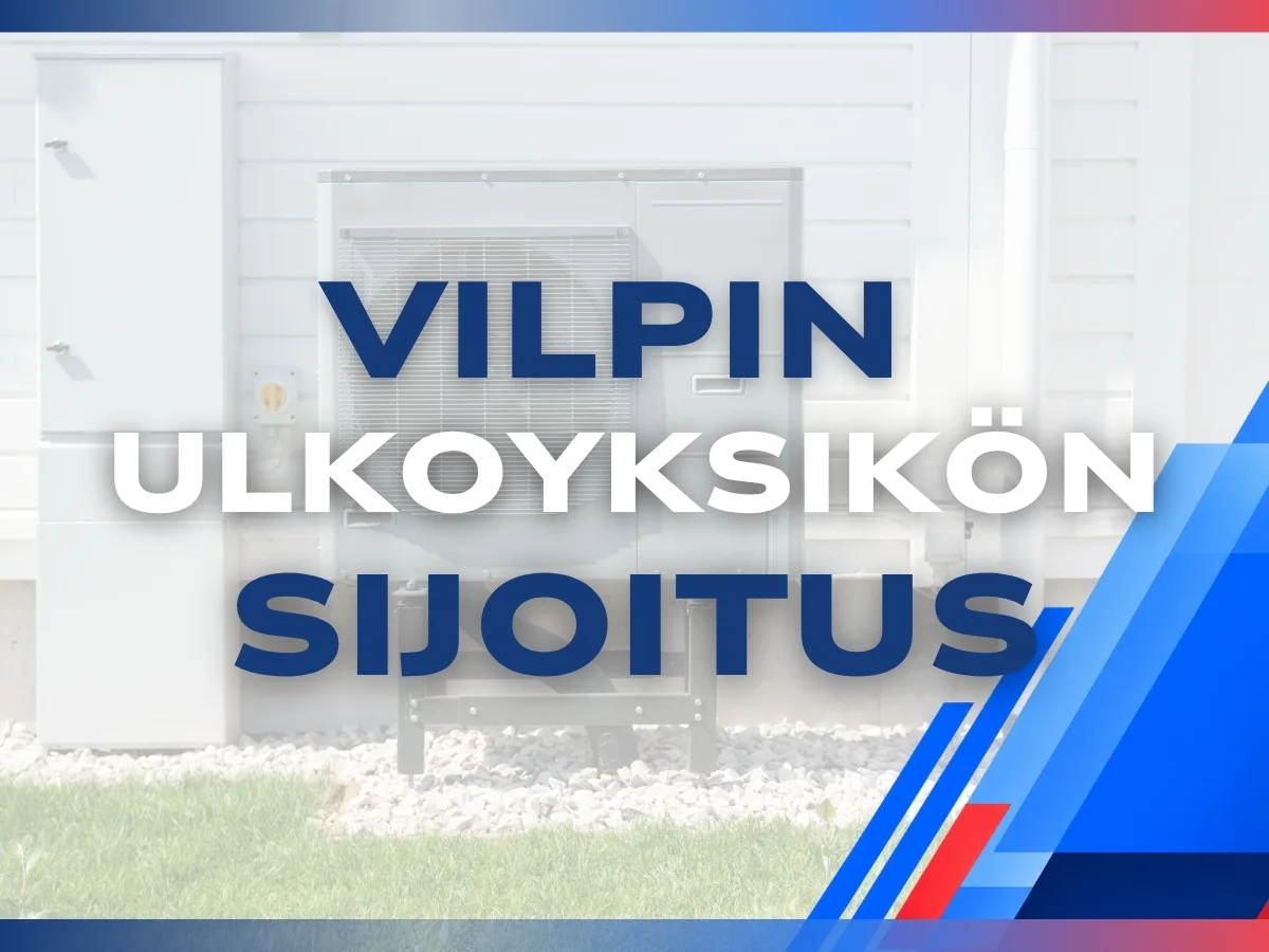 Vesi-ilmalämpöpumpun ulkoyksikön sijoitus – näin valitset hyvän paikan